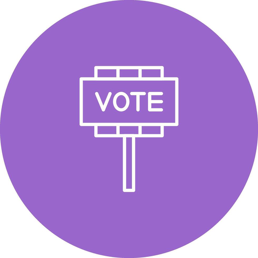 icono de vector de voto