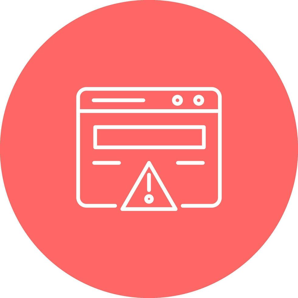 Web Error Vector Icon