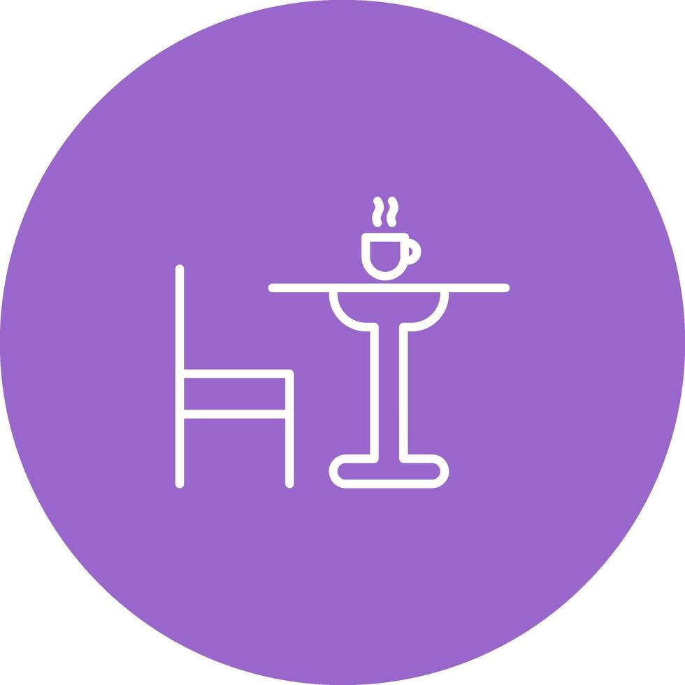 Tea Table Vector Icon