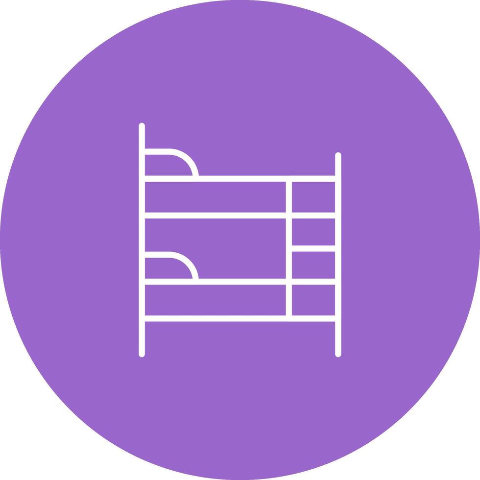 Bunk bed Vector Icon