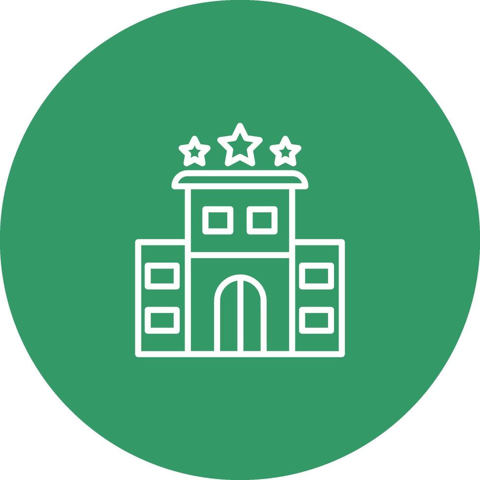 icono de vector de hotel