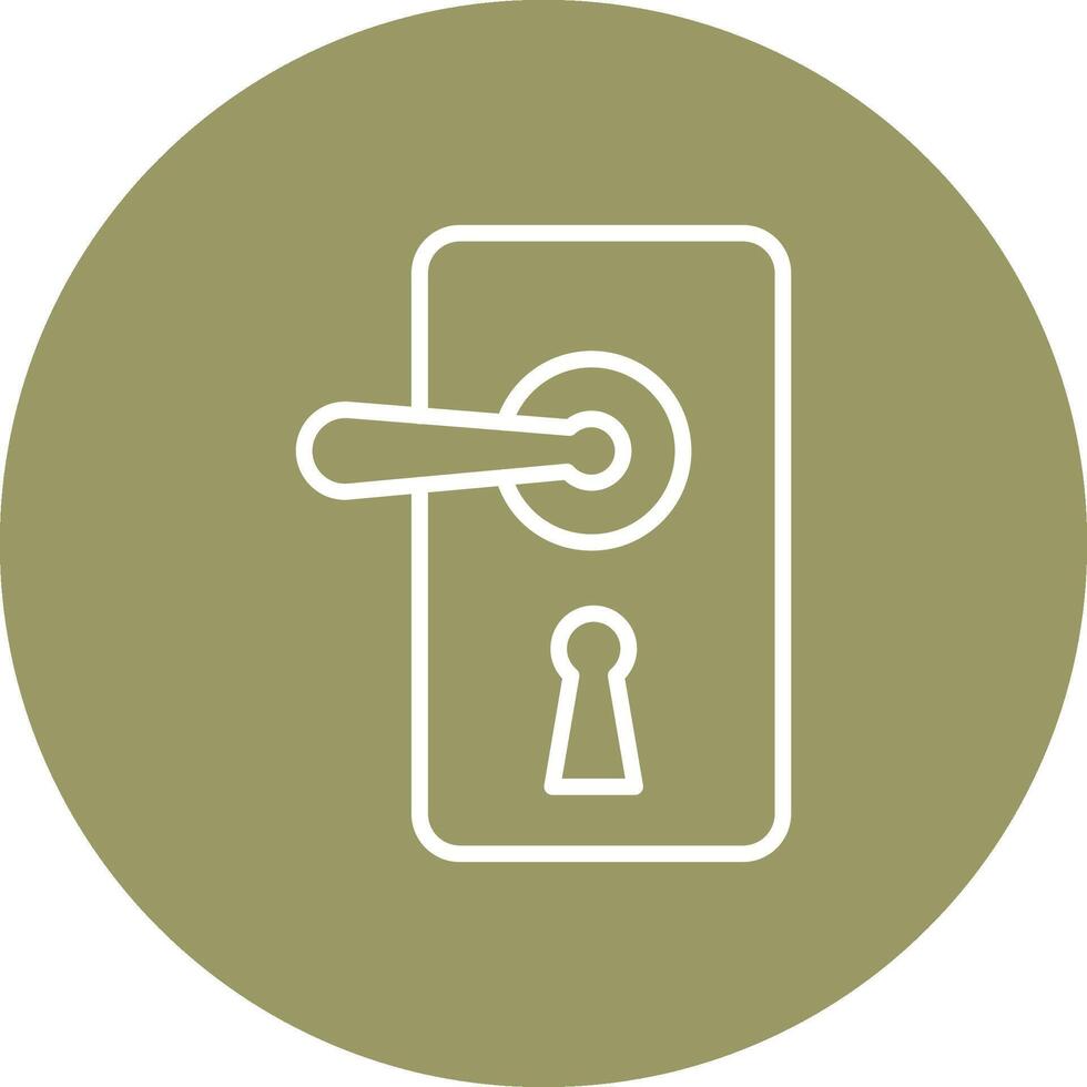 Door Lock Vector Icon