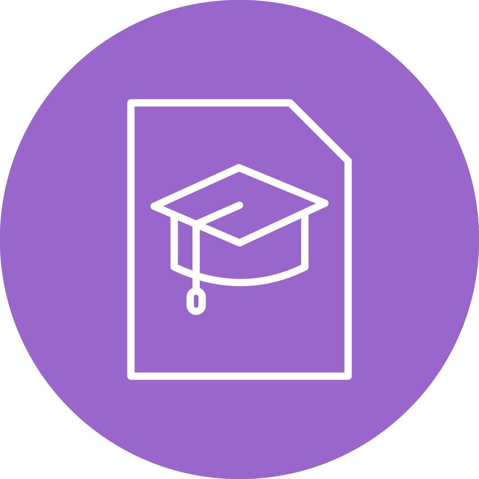 icono de vector de graduación