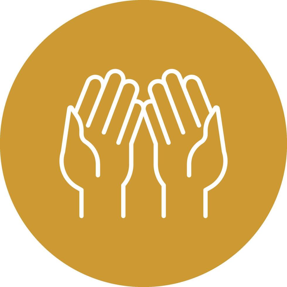Praying Hands Vector Icon