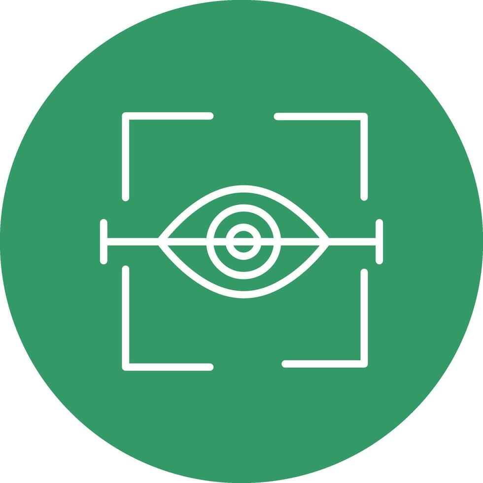 icono de vector de exploración ocular