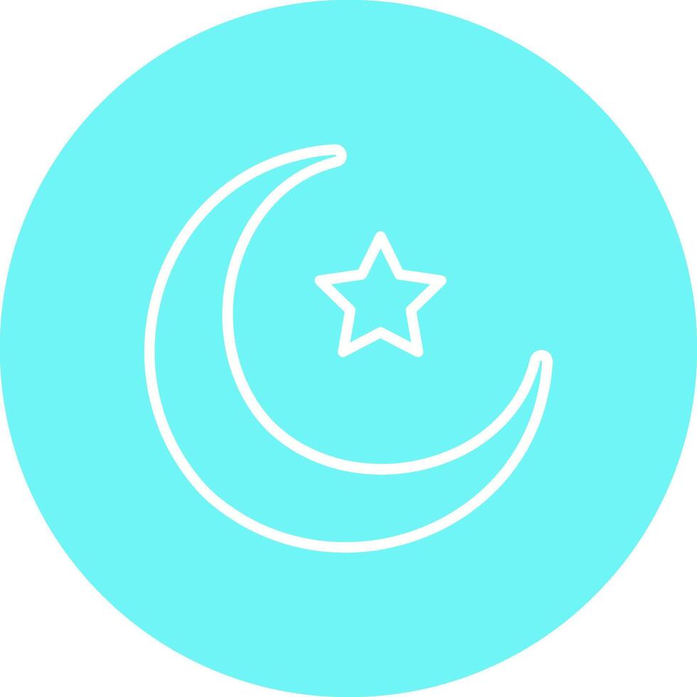 Moon and Star Vector Icon