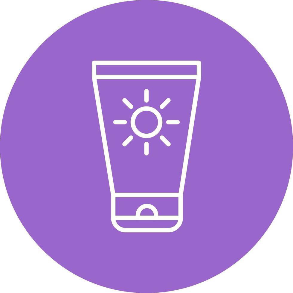 Sun Cream Vector Icon