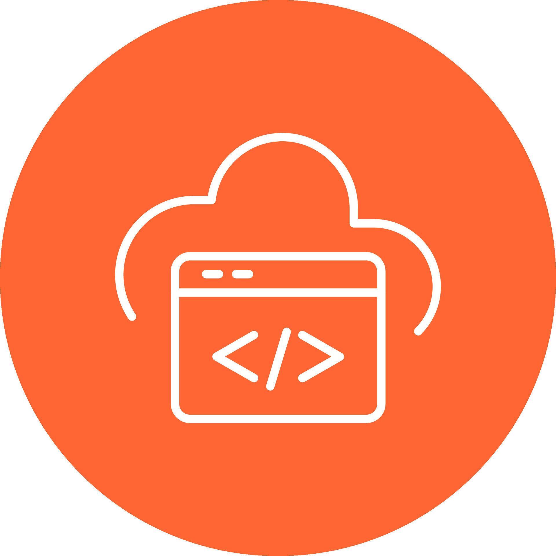 Cloud Coding Vector Icon 40099522 Vector Art at Vecteezy