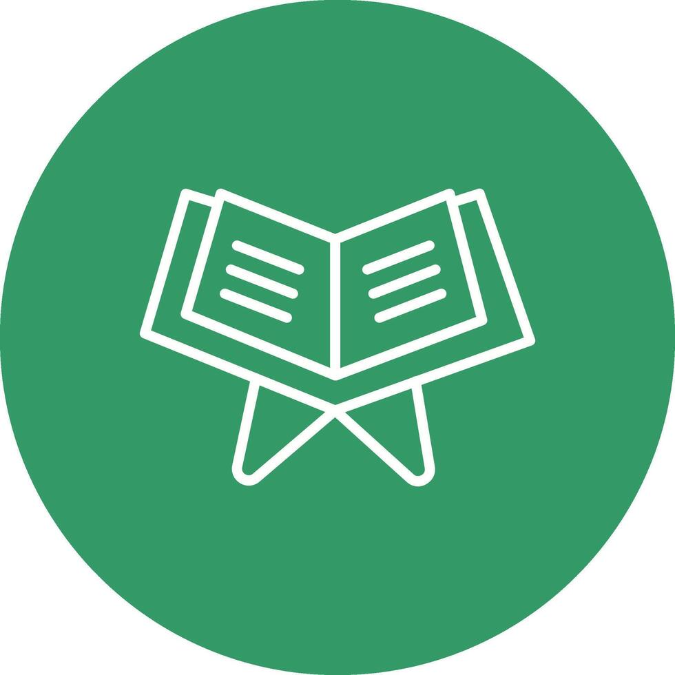 Reading Holy Book Vector Icon