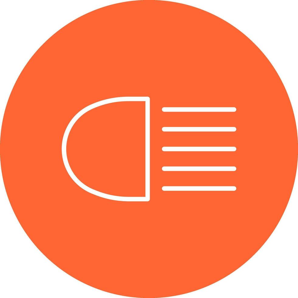 Headlight Vector Icon
