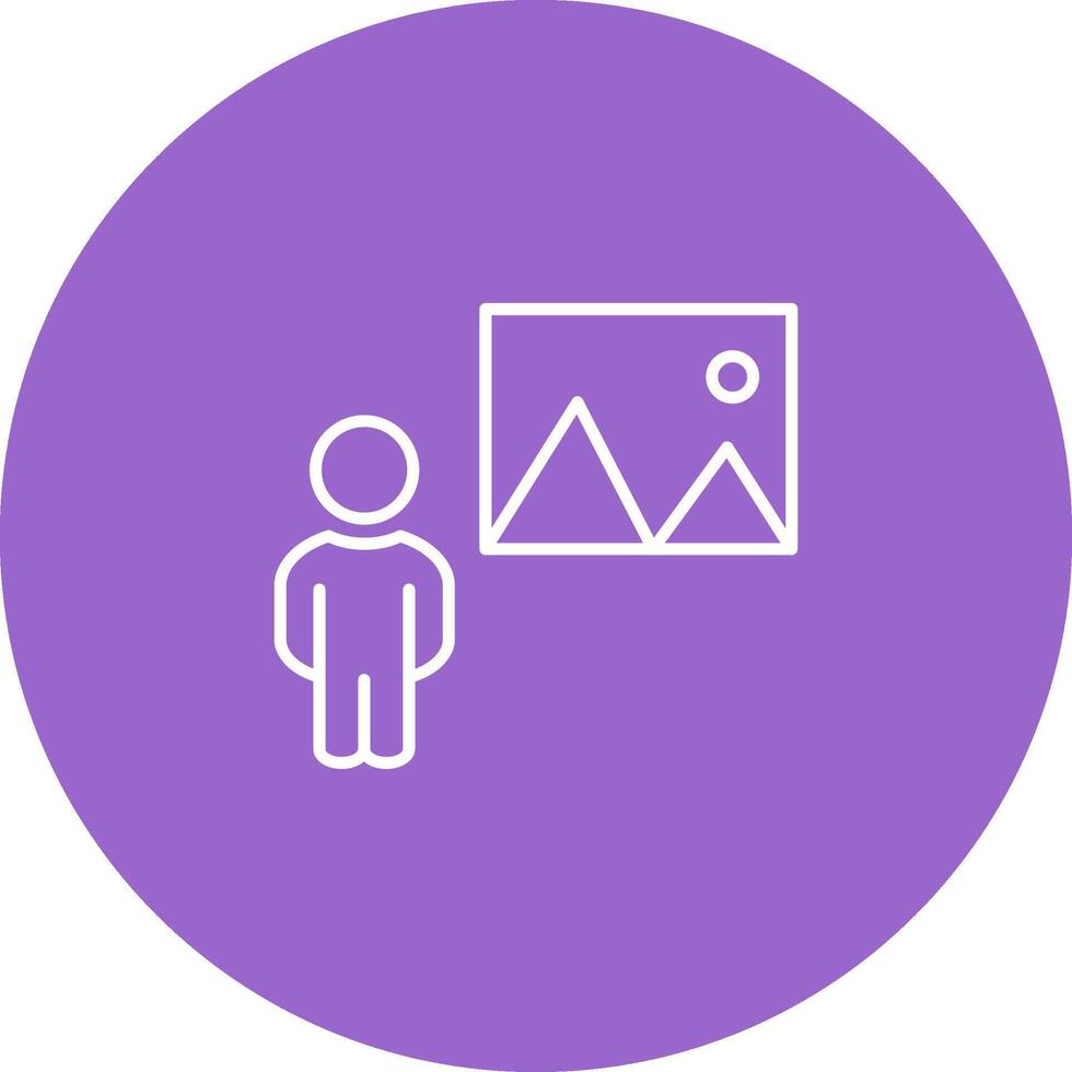 Viewing Painting Vector Icon