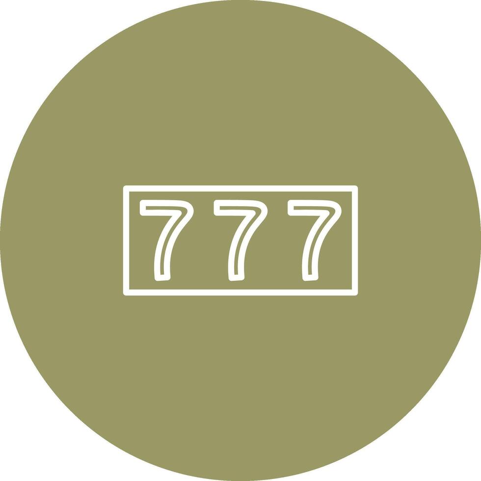 Triple Sevens Vector Icon