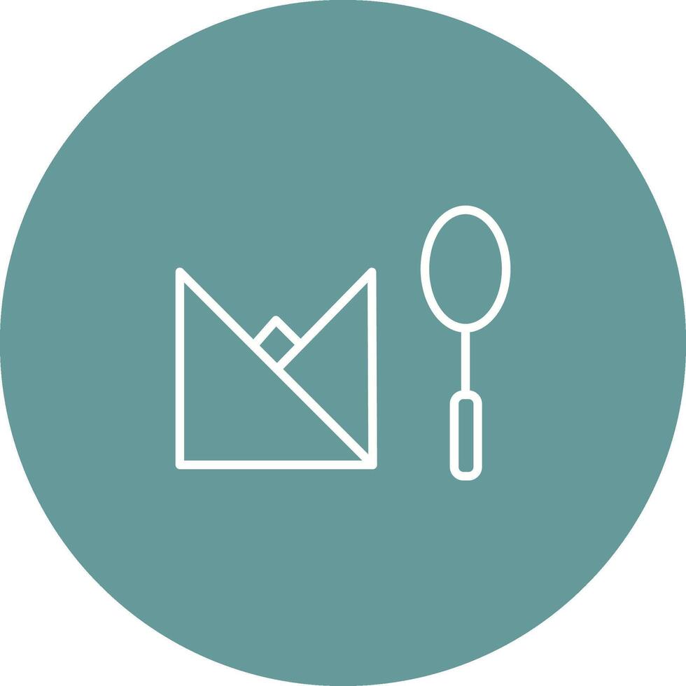 Spoon and Napkin Vector Icon