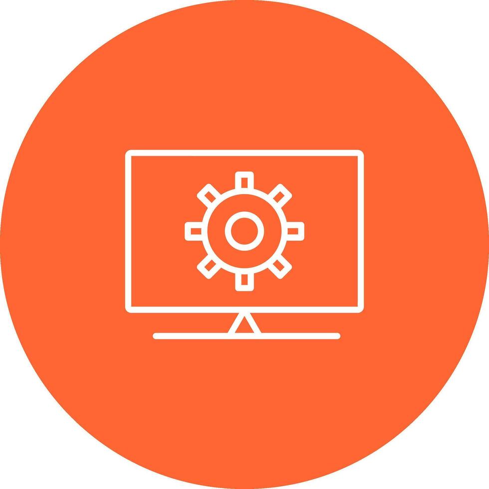 Computer Settings Vector Icon