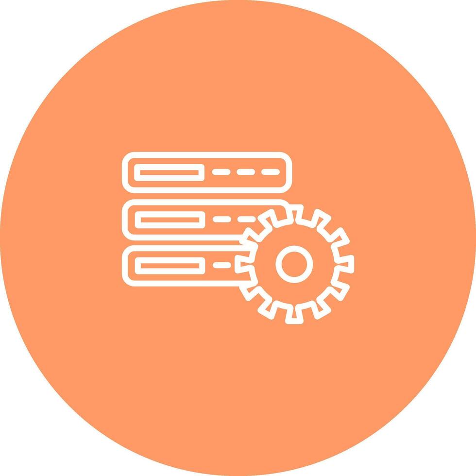 Database Setting Vector Icon