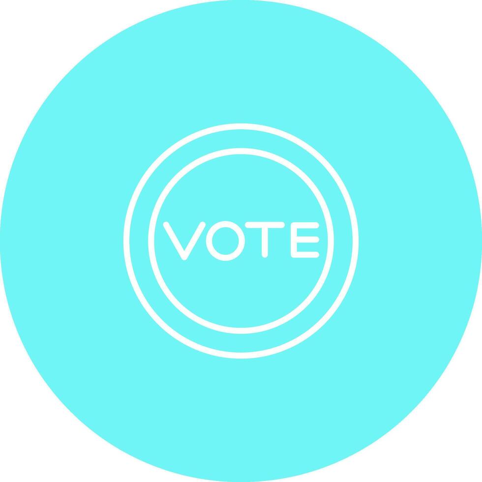 icono de vector de enlace de voto