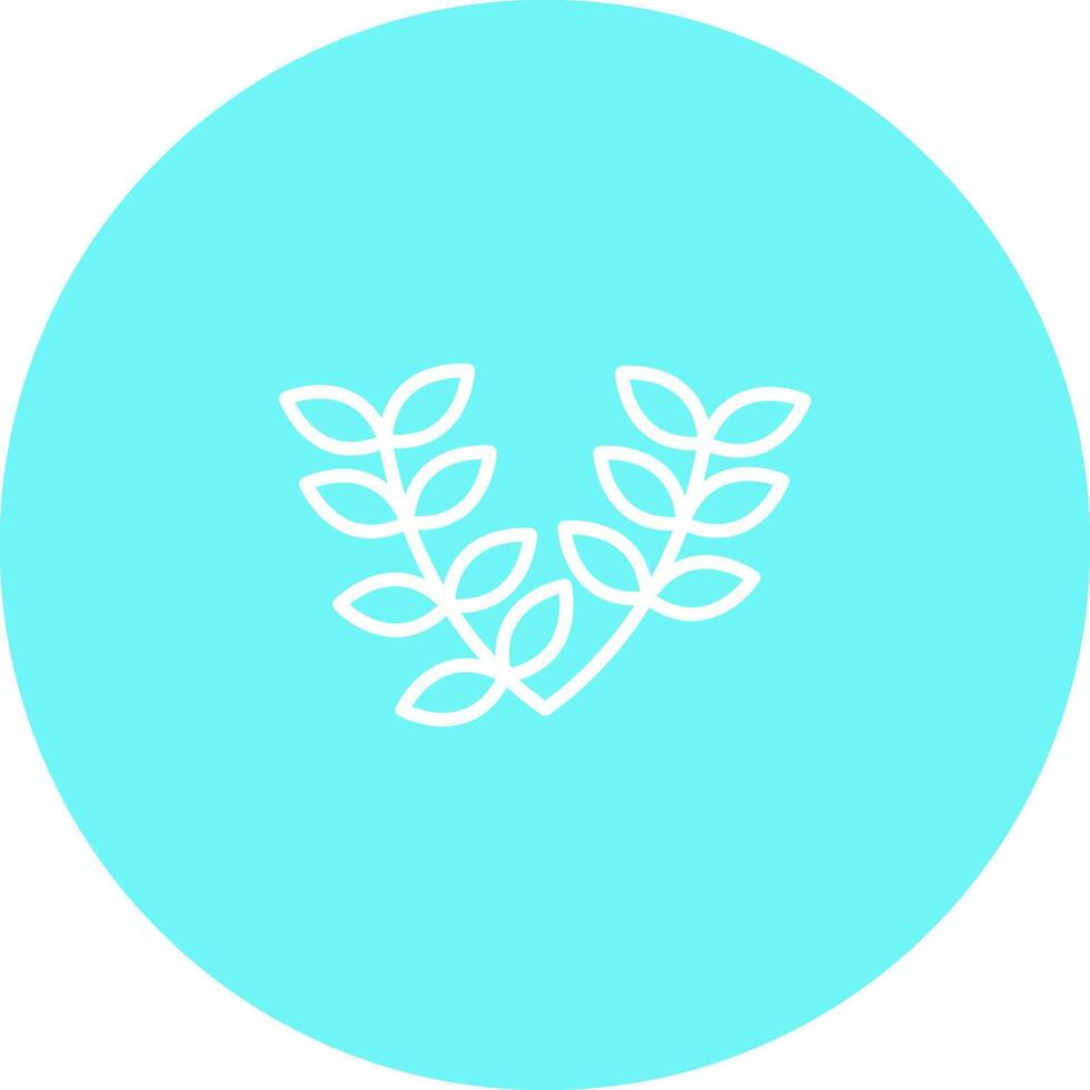 Leaves Wreath Vector Icon