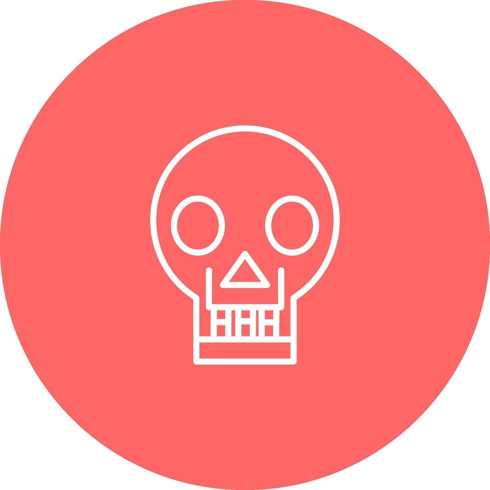 Skull X ray Vector Icon