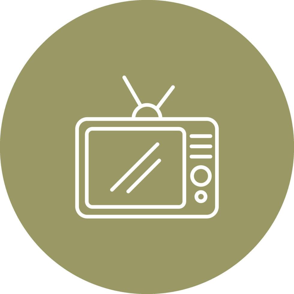 TV Set Vector Icon