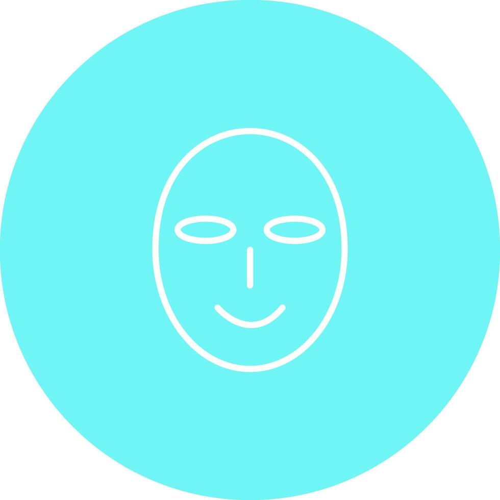 icono de vector de máscara facial antigua