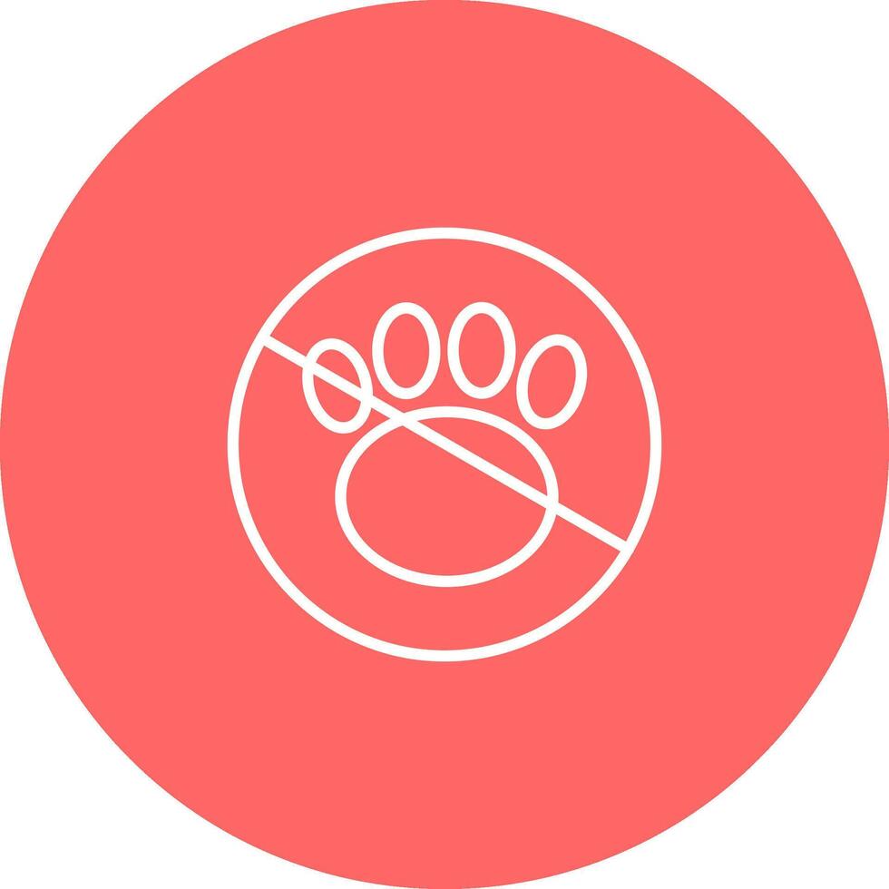 No Pets Vector Icon