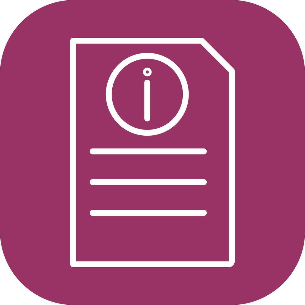 Information Document Vector Icon