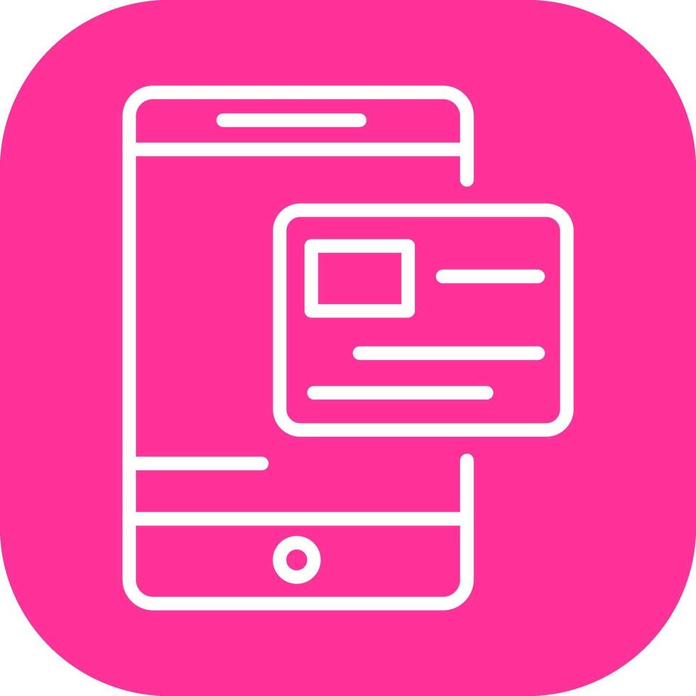 Pay via Card Vector Icon