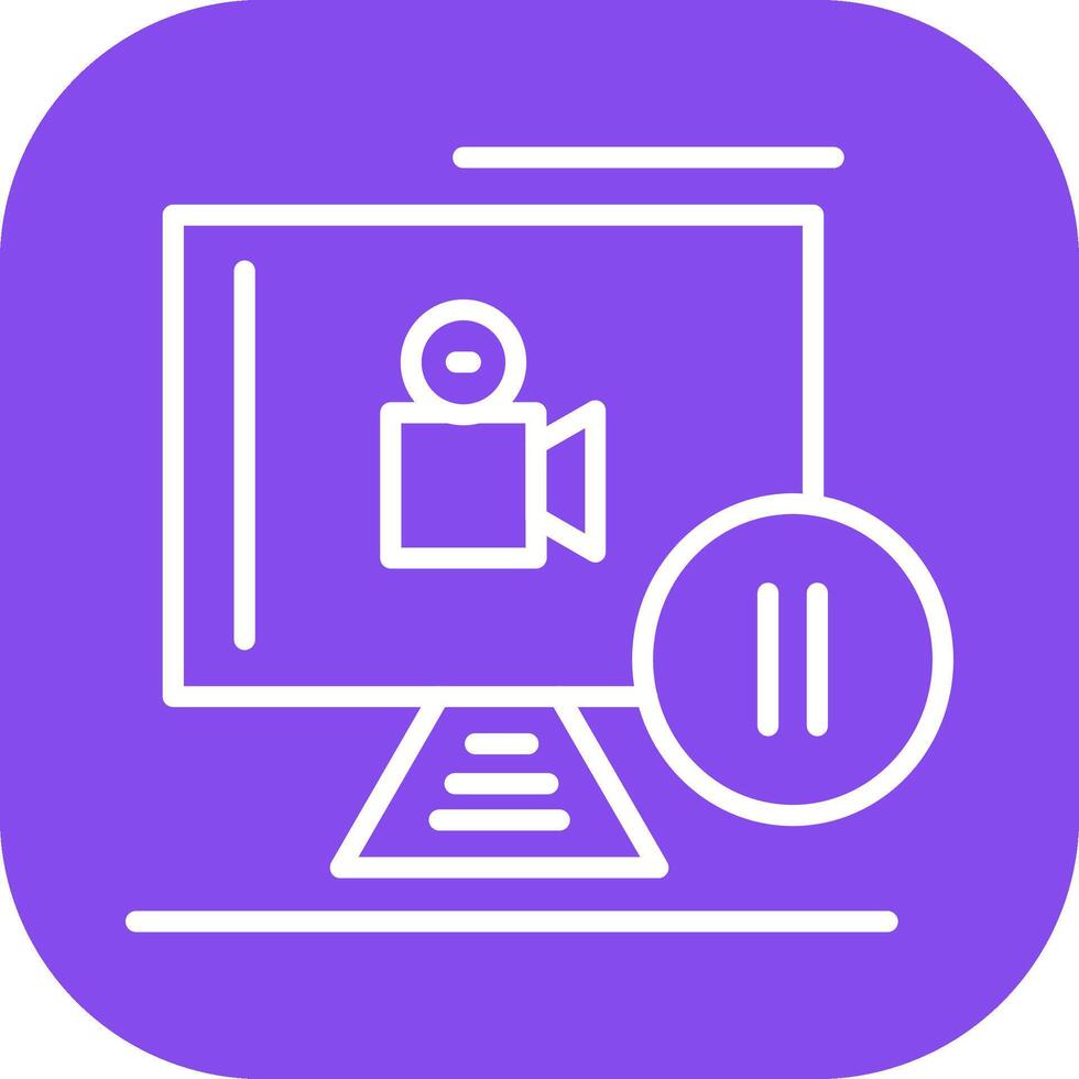 Pause Button Vector Icon