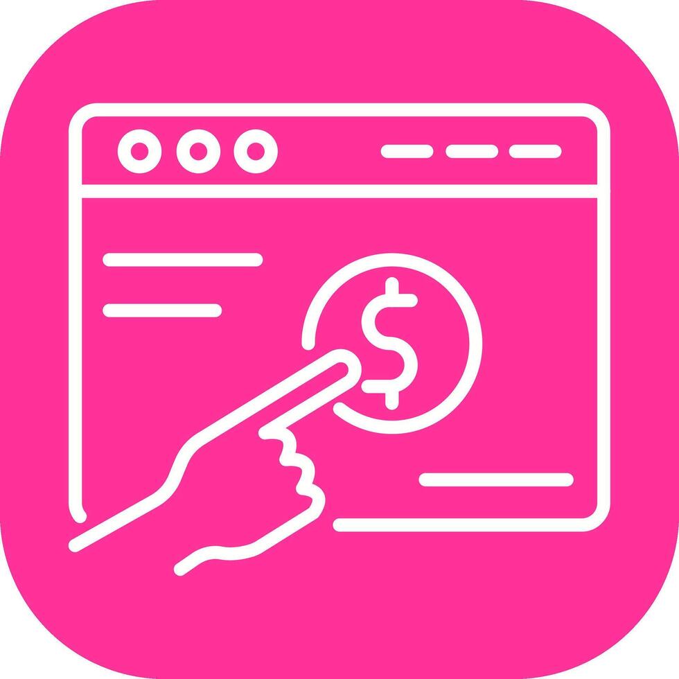 Pay Per Click Vector Icon