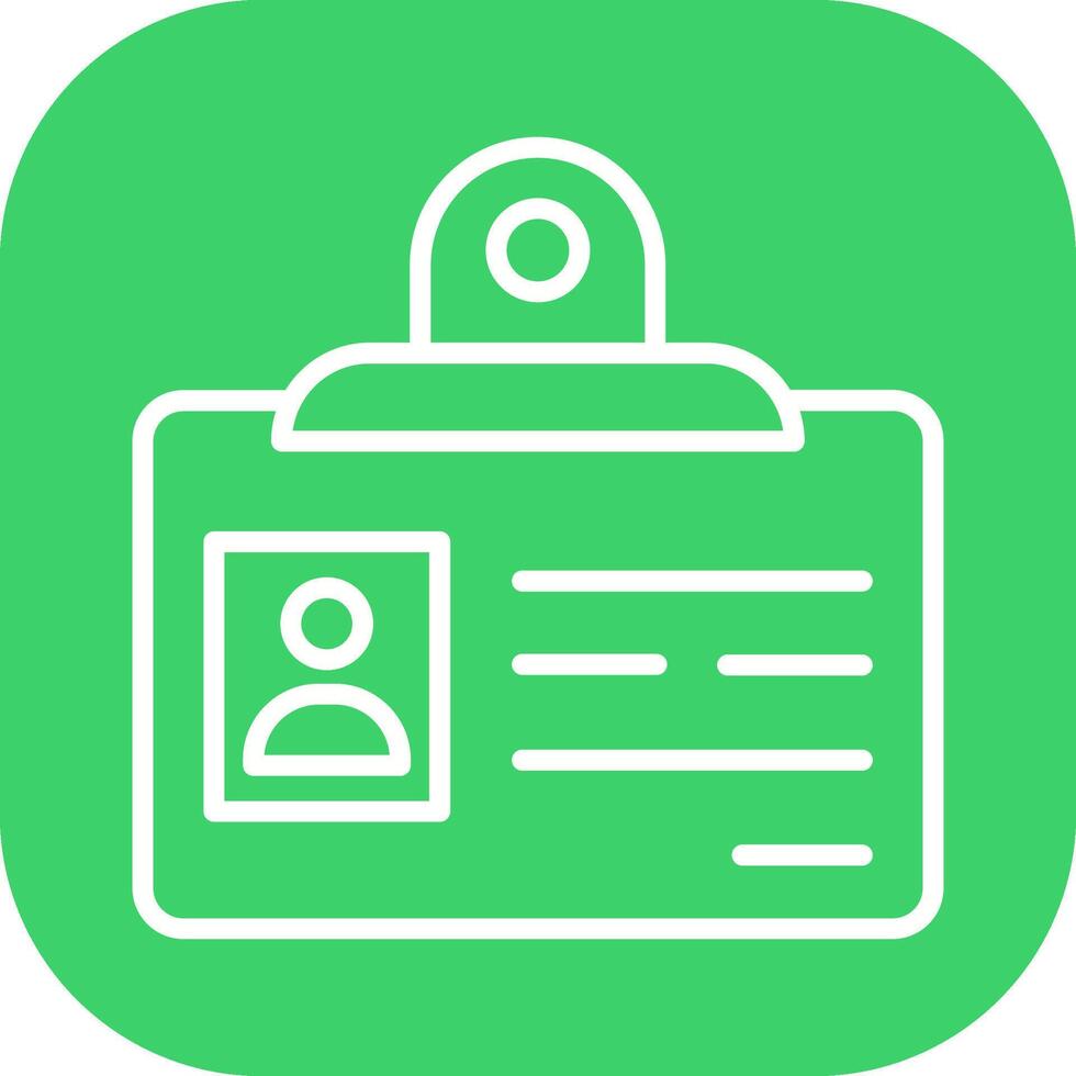 Identification Badge Vector Icon