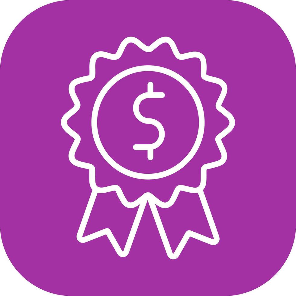 Dollar Badge Vector Icon