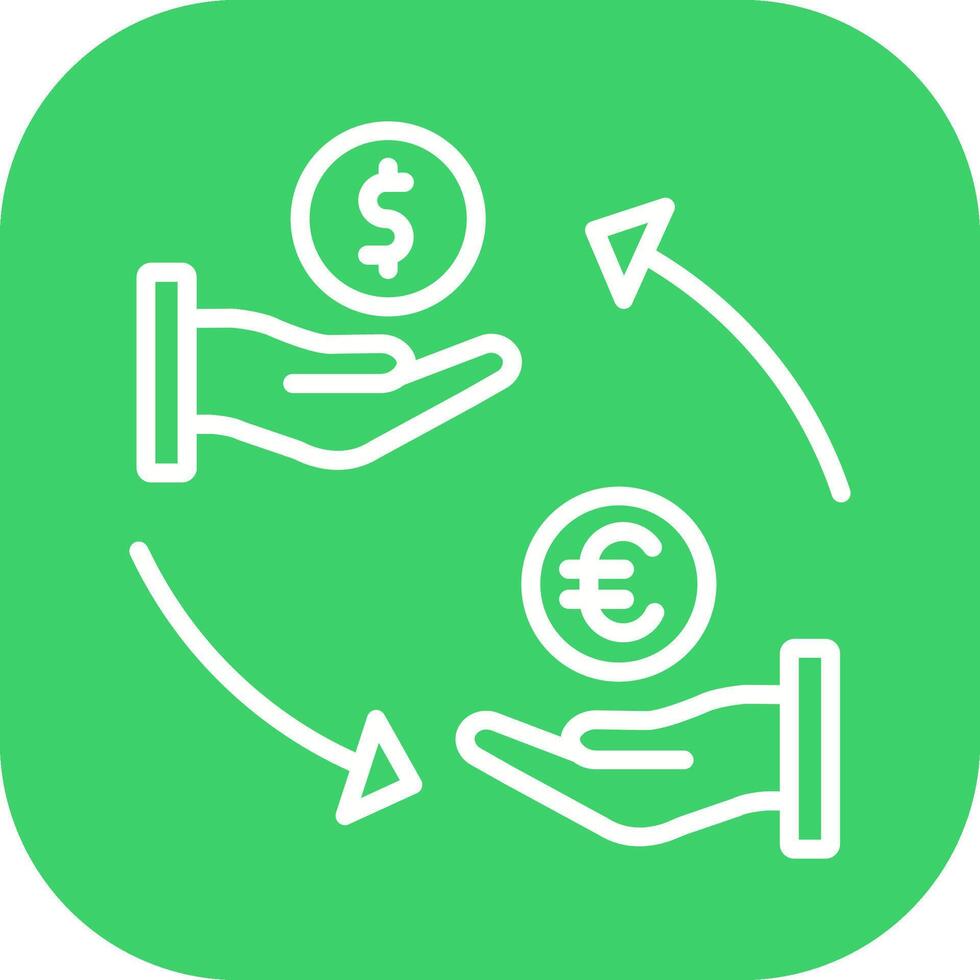 Dollar to Euro Vector Icon