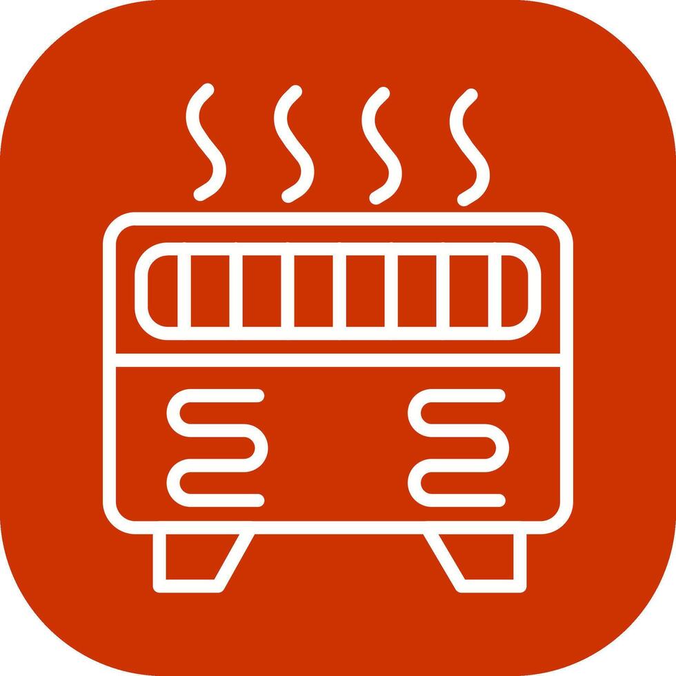 Convection Heater Vector Icon