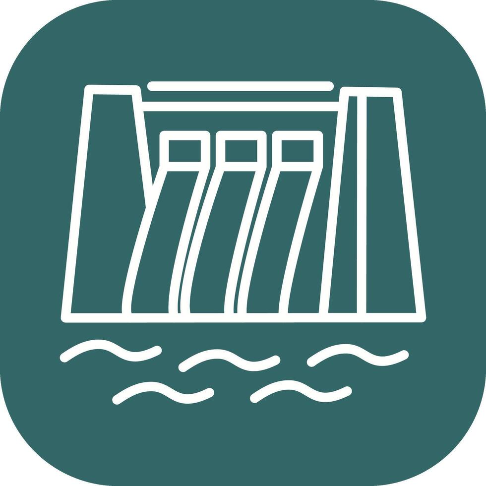 Water Dam Vector Icon