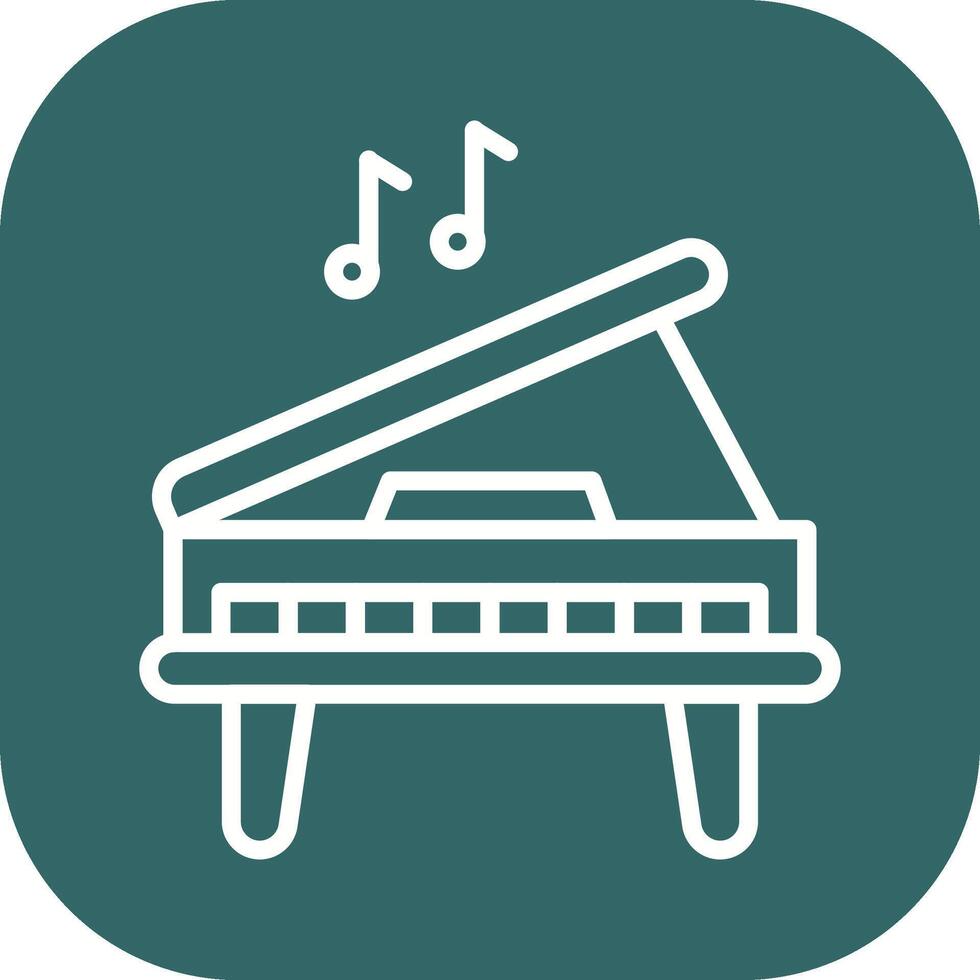 icono de vector de piano