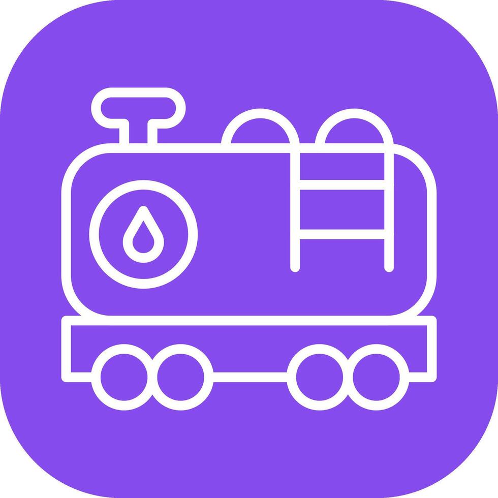 Tank Wagon Vector Icon