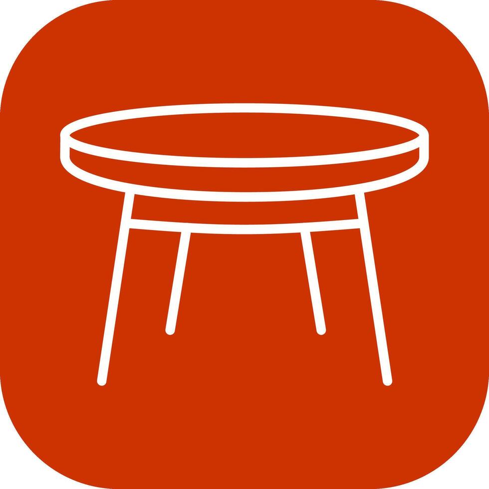 Small Table Vector Icon