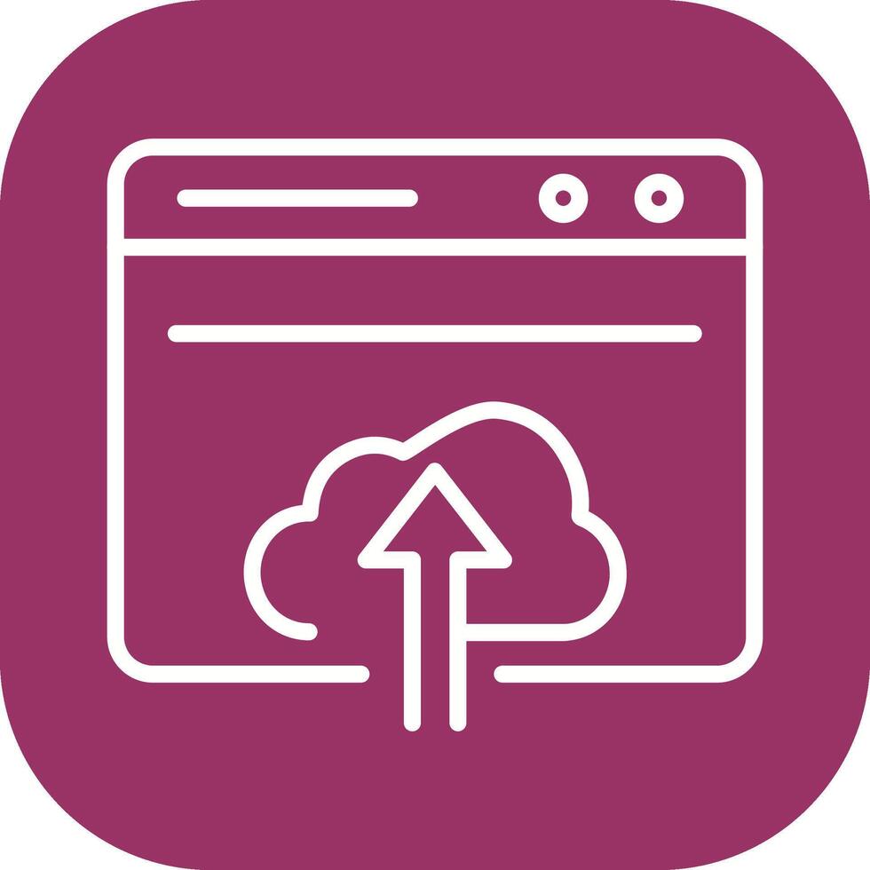Upload Web Vector Icon