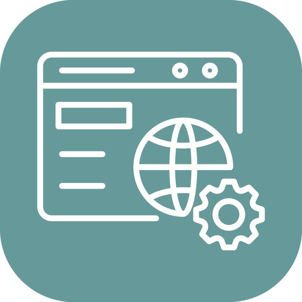 Browser Setting Vector Icon