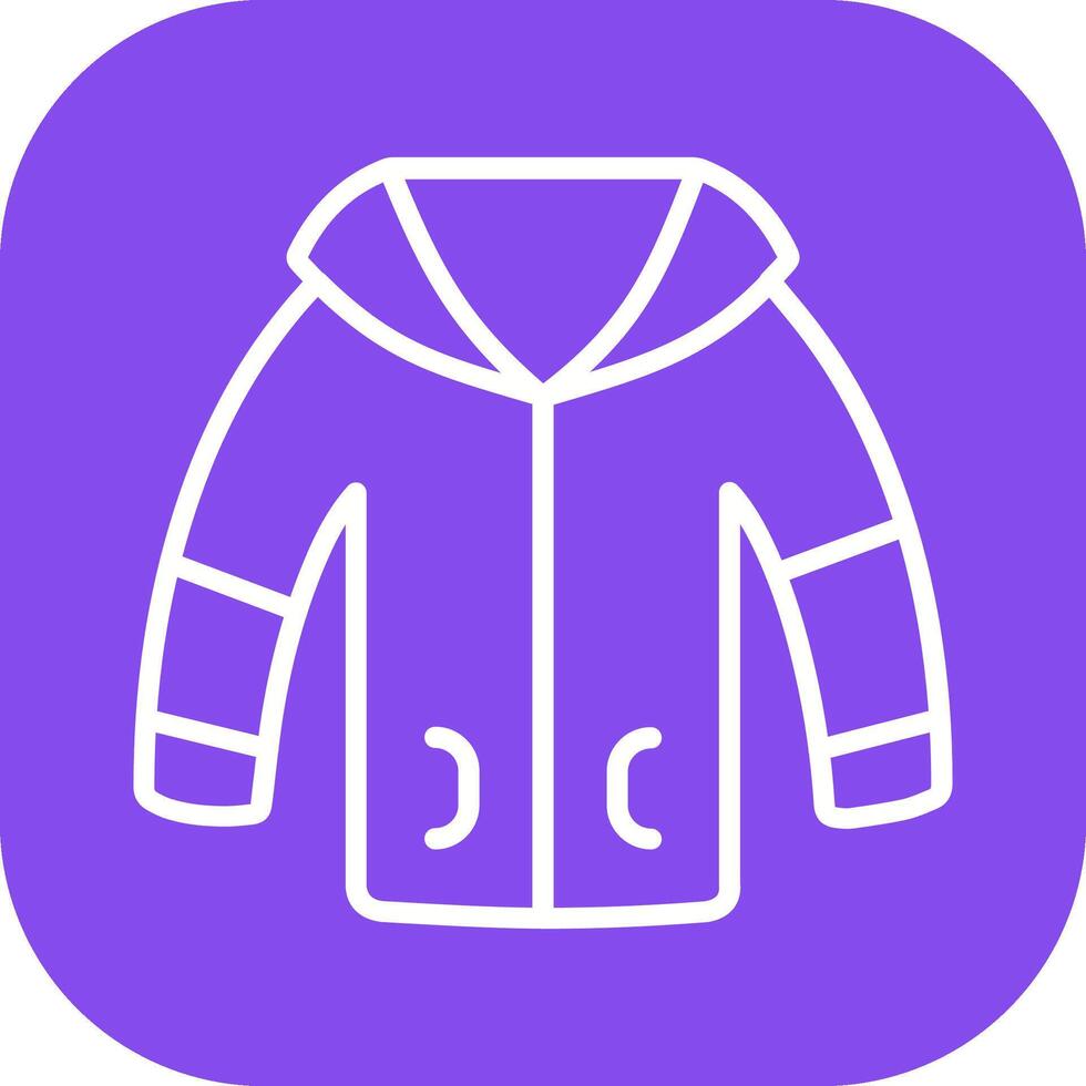 Winter Jacket Vector Icon