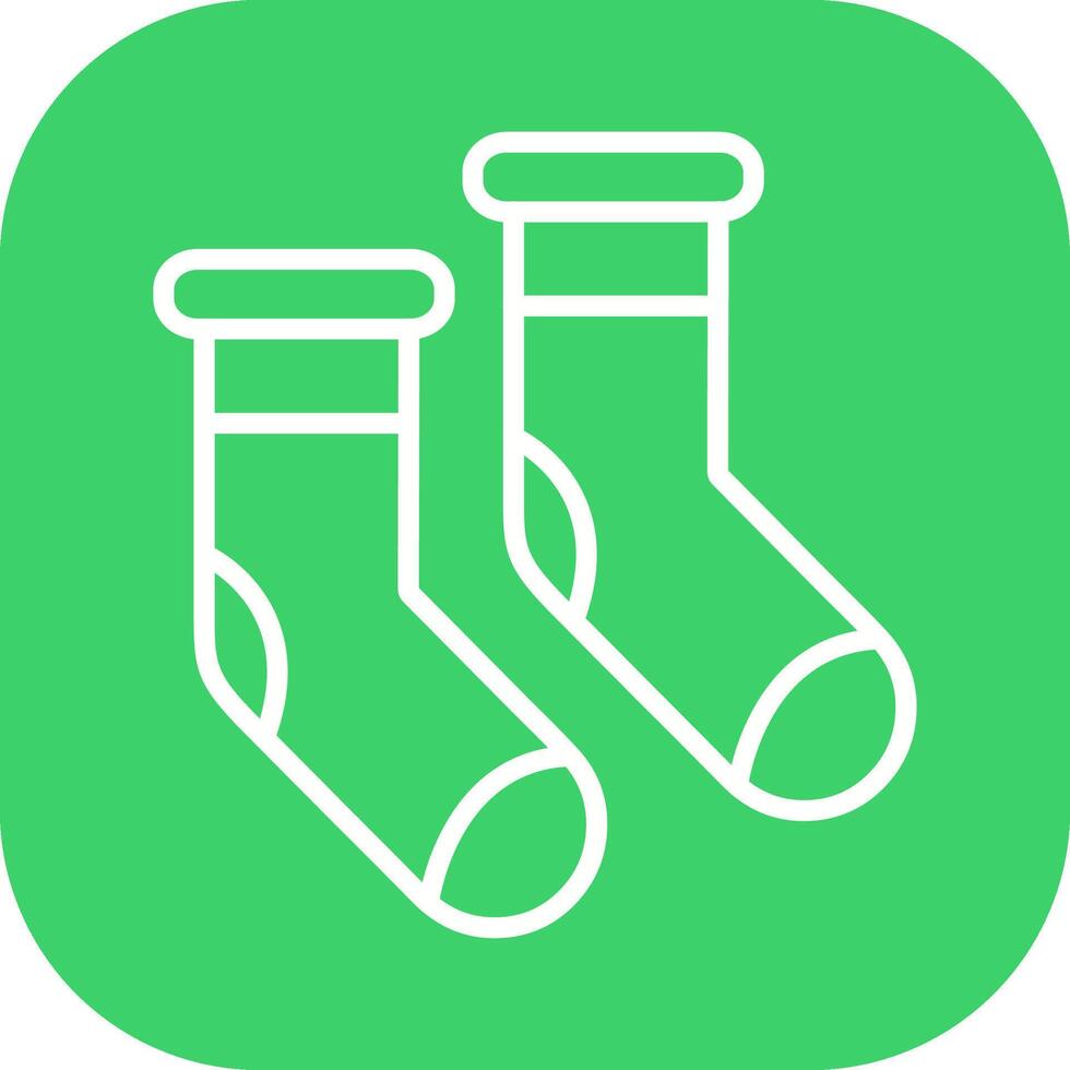 Winter Socks Vector Icon