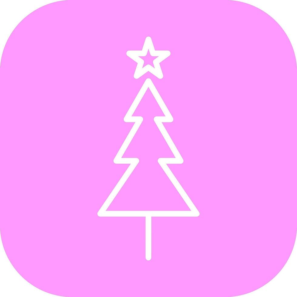 icono de vector de árbol de navidad