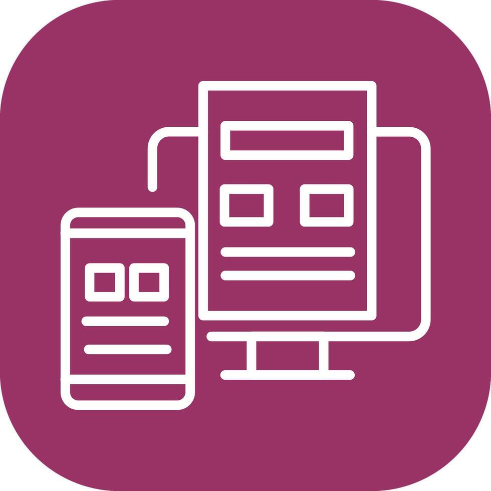 Adaptive Layout Vector Icon