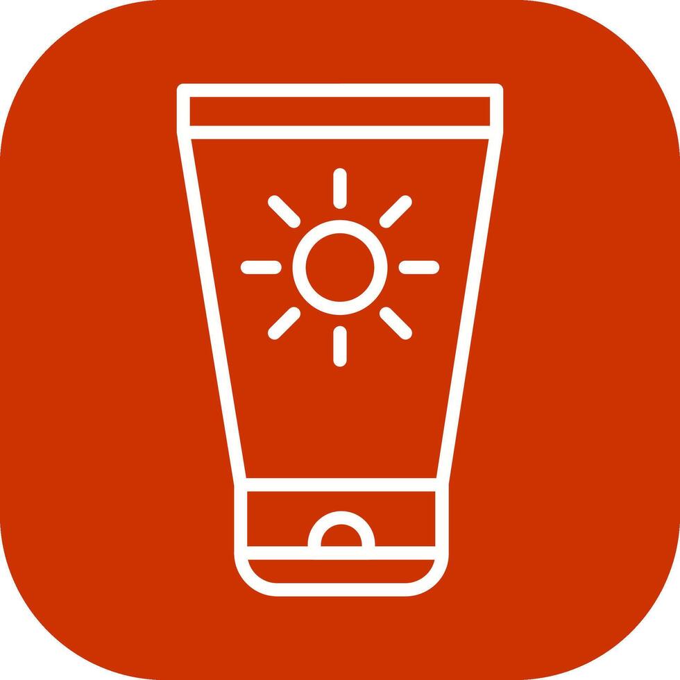 Sun Cream Vector Icon