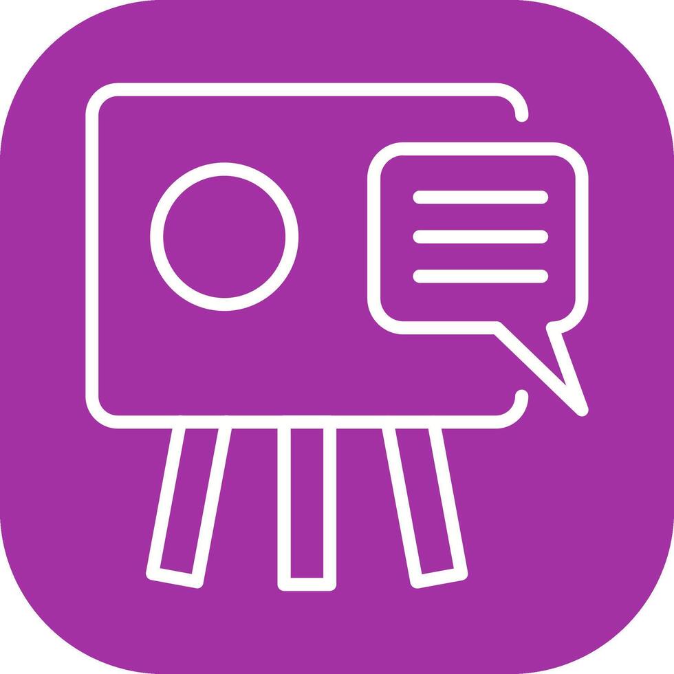 Message Board Vector Icon