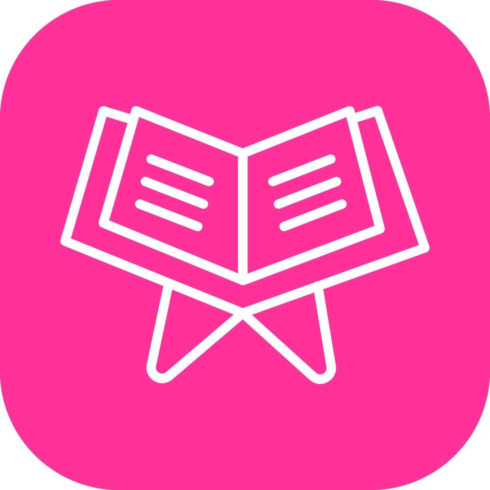Reading Holy Book Vector Icon
