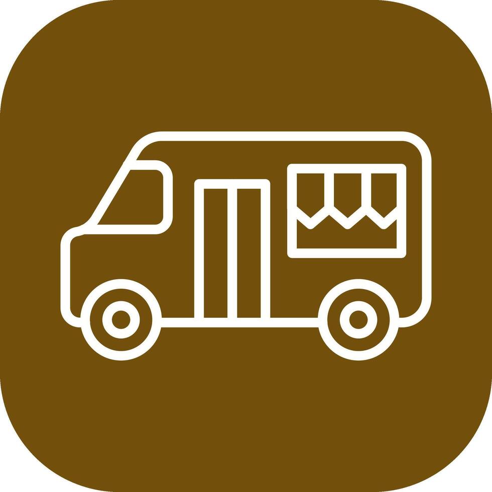 Fast Food Truck Vector Icon