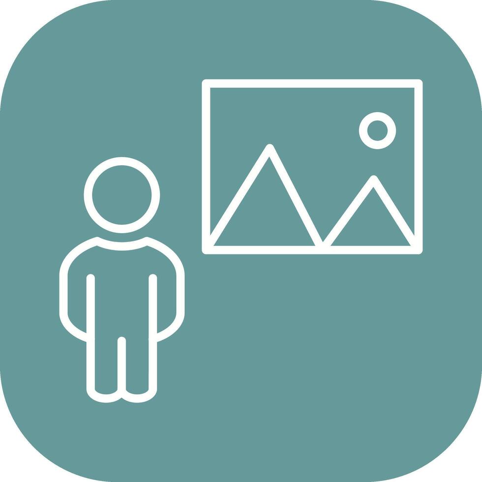 Viewing Painting Vector Icon