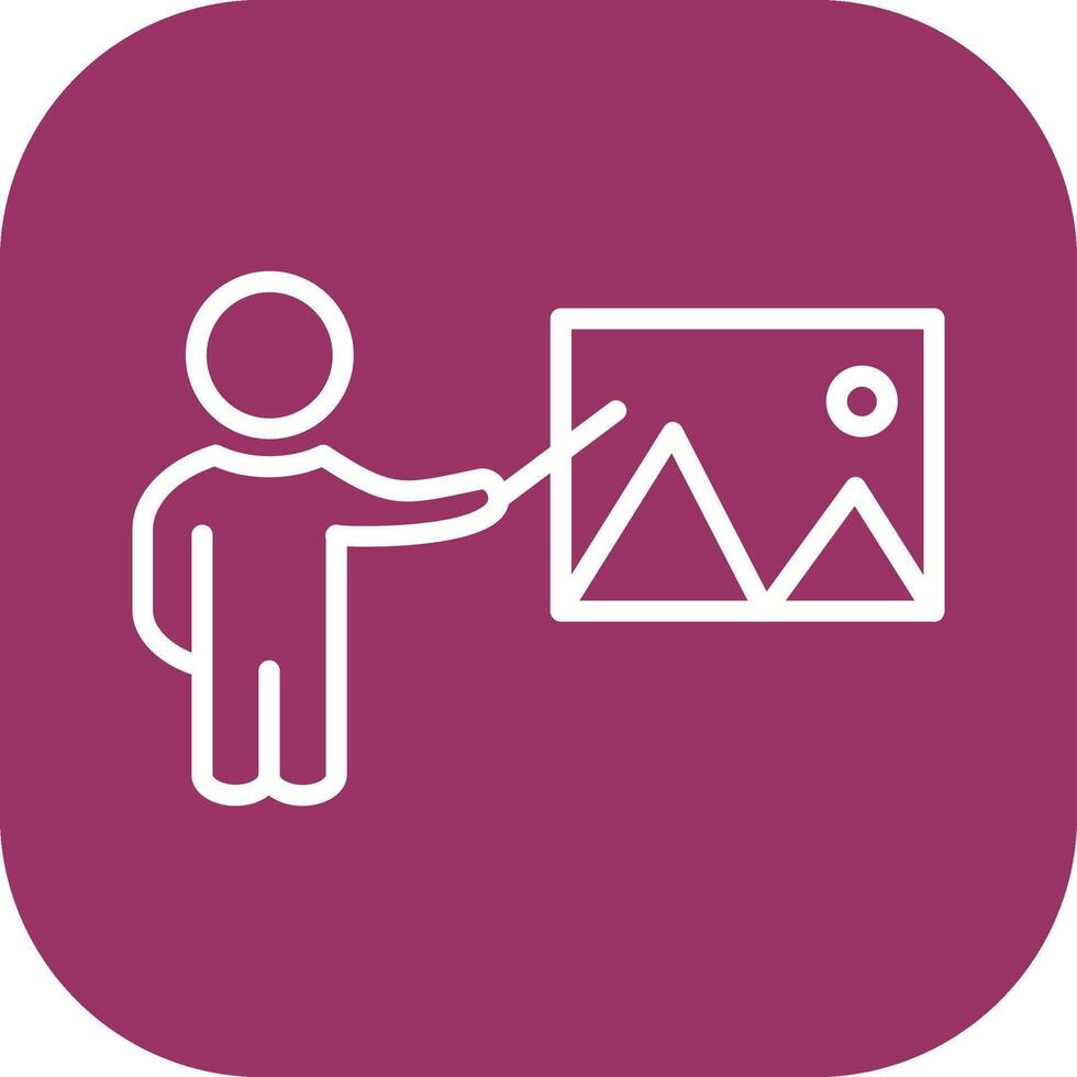 Art Museum Guide Vector Icon
