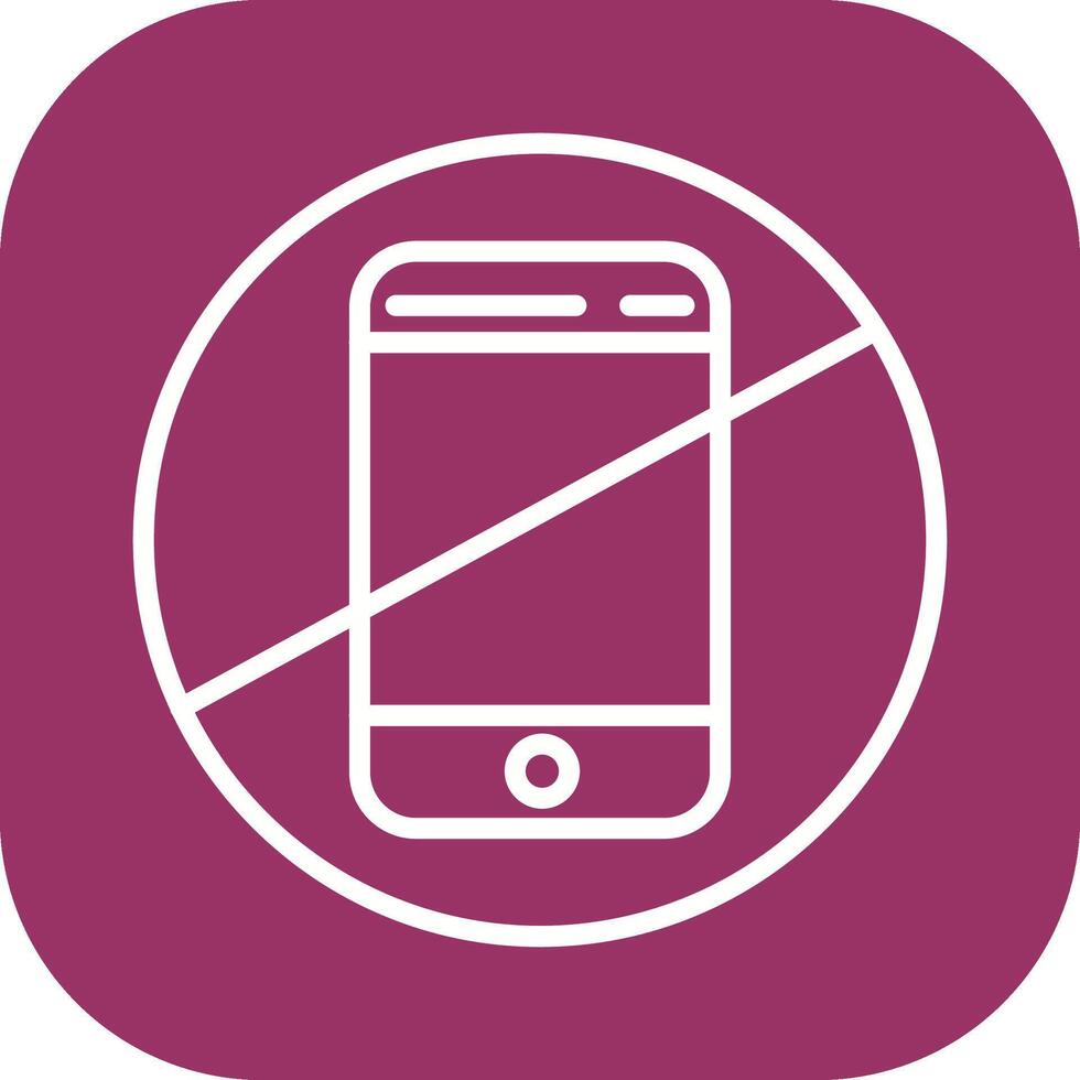 No Cell Phones Vector Icon